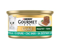 Purina Nestle Drėgnas Kačių Maistas - Gourmet Gold Triušiena 85g