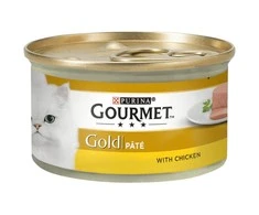 Purina Nestle Gourmet Gold – lašiša ir vištiena -85 g drėgno kačių ėdalo