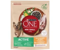 Purina Nestle One Mini Active vištiena, ryžiai – sausas Maistas šunims – 800g