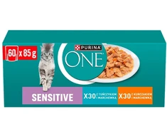 Purina Nestle ONE Sensitive Cat GiGMVChkn&amp;Crt 60x85g