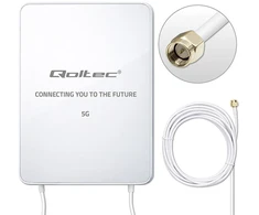 Qoltec antena 5g lte | 16dbi | kierunkowa | zewnętrzna | sma | 3300-3800mhz | wodoodporna | 3m