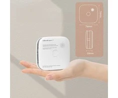 Qoltec 52579 belaidis dūmų detektorius su baterija | Tuya | Wi-Fi | jutiklio tarnavimo laikas 10 metų | signalizacija 85dB | LED
