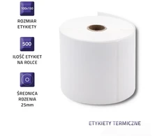 QOLTEC Thermal Label 100 x 150 500 etiketės