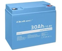 Qoltec Lifepo4 ličio geležies fosfato akumuliatorius 12,8 V 30 Ah 384 Wh bms