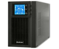 Qoltec 53042 maitinimo šaltinis ups podwójnej konwersji (online) 1 kva 800 w 2 x gniazdo jungiama į tinklą