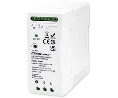Qoltec Stabilny Maitinimo šaltinis na szynę DIN su funkcija UPS | 40W