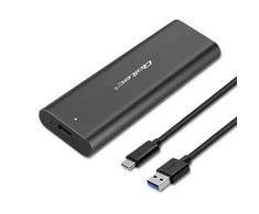 QOLTEC 50311 korpusas, skirtas M.2 SATA SSD / NGFF / C tipo USB