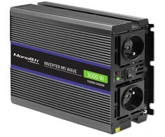 QOLTEC 51927 Monolitinis įtampos keitiklis 3000 MS Wave / 12V iki 230V / 1500/3000 / USB