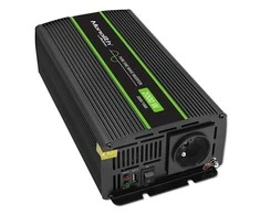 QOLTEC 51934 grynos sinusinės bangos inverteris, monolitas / 1000 W / 2000 W / 12 V–230 V