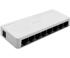 Šakotuvas Qoltec Switch przełącznik sieciowy 8 x port rj45 | 100mbps | fast ethernet | lan