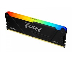 RAM Kingston Atmintis ddr4 fury beast rgb 128gb (4*32gb)/3600 cl18