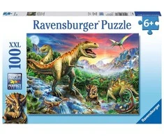 Ravensburger Dėlionė 100 vnt. - Dinozaurų Epoka