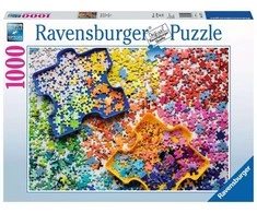 Ravensburger Dėlionė 1000 vnt. - Spalvingos dėlionės dalys