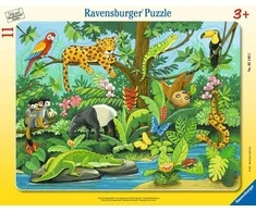 Ravensburger Dėlionė 11 vnt. - Atogrąžų miškų gyvūnai
