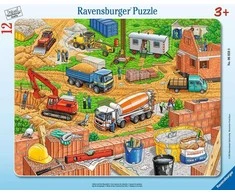 Ravensburger Dėlionė 12 vnt. - Statybų aikštelė
