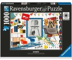 Ravensburger "2D" Dėlionė 1000 vnt. - Eames Collectors Edition: Kėdės