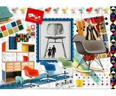 Ravensburger "2D" Dėlionė 1000 vnt. - Eames Collectors Edition: Kėdės