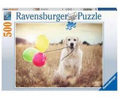 Ravensburger Dėlionė 500 vnt. - Šuo su balionais