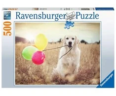 Ravensburger Dėlionė 500 vnt. - Šuo su balionais