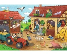 Ravensburger Dėlionė 2x12 vnt. - Ūkis
