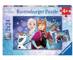 Ravensburger Dėlionė 2x24 vnt. - Frozen: Šiaurės pašvaistė
