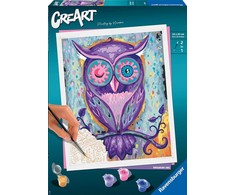 Tapymas pagal skaičius CreArt Dreaming Owl 28990 Ravensburger