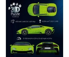 Ravensburger 3D dėlionė Lamborghini Huracán EVO Verde