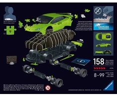 Ravensburger 3D dėlionė Lamborghini Huracán EVO Verde