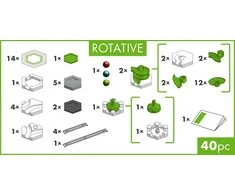Ravensburger Rinkinys „Gravitrax Go Rotation“ rinkinys