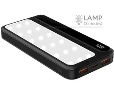 „rebeltec“ nešiojamoji baterija P10 LCDPD 10 000 mAh su stipria šviesos šaltinio funkcija, išėjimo galia 22,5 W (PD20W)