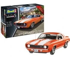 Revell 1969 Chevy Camaro Z28 1:12 surenkamas plastikinis modelis (07727)