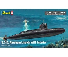 Revell S.S.B. Abraham Lincoln 1:253 laivas su interjeru, 37 cm (05185)