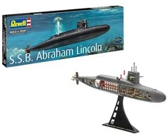 Revell S.S.B. Abraham Lincoln 1:253 laivas su interjeru, 37 cm (05185)