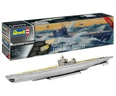 Revell Vokiečių povandeninis laivas Type IXC Platinum Edition, 1/72, 95 cm