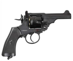 WEBLEY MKVI .455 Police kalibro 4,5 mm Diabolo šovinys, 6 šovinių, 4' CO2, Juodas Ekp iki 17J