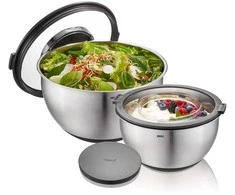 SET OF 2 BOWLS WITH LID GEFU MUOVO G-35055