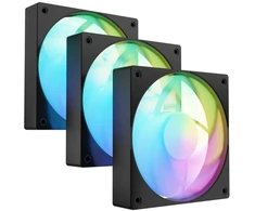 Rinkinys 3 wentylatorów fury sai s12 argb pwm juoda