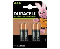 Įkraunami Elementai Duracell Turbo AAA 900 mAh 4 vnt.