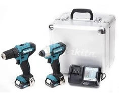 MAKITA akumuliatorinių įrankių rinkinys CLX224X (DF333D + TD110D) 12V 2x1,5Ah