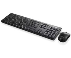 Rinkinys Klaviatūra ir pelė lenovo 100 belaidis rinkinys klaviatūra &amp; pelė gx30l66303 (usb 2.0; (en); spalva juoda; optinė; 1000 dpi)