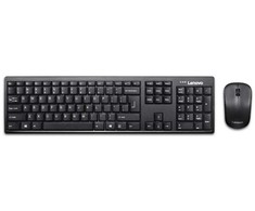 Rinkinys Klaviatūra ir pelė lenovo 100 belaidis rinkinys klaviatūra &amp; pelė gx30l66303 (usb 2.0; (en); spalva juoda; optinė; 1000 dpi)