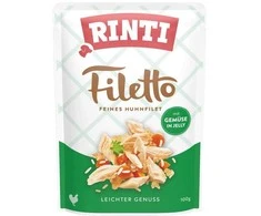 RINTI Filetto vištiena fillet with vegetables – drėgnas ėdalas šunims – 100g