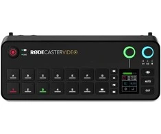 „Rodecaster“ vaizdo įrašų ir podkastų kūrimo studija