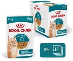 Kačių Maistas - Royal Canin Ageing 15+ Gabaliukai padaže 12x85g
