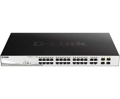 Šakotuvas D-Link DGS-1210-24P jungiklis 24GE POE 4SFP