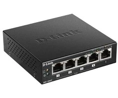 Šakotuvas D-link dgs-1005p/e łącza jungiama į tinklą nie zarządzany gigabit ethernet (10/100/1000) obsługa poe juoda