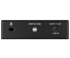 Šakotuvas D-link dgs-1005p/e łącza jungiama į tinklą nie zarządzany gigabit ethernet (10/100/1000) obsługa poe juoda