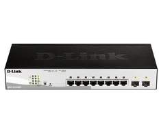 Šakotuvas D-Link | DGS-1210 serijos išmanieji valdomi gigabitiniai jungikliai | DGS-1210-08P | Tvarkoma L2 | Stalinis/montuojamas ant stovo