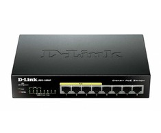 Šakotuvas D-Link Komutatorius su 8 prievadais 10/100/1000 gigabitų metaliniu korpusu darbalaukyje