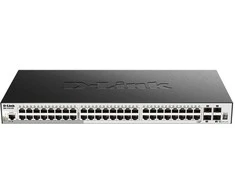 Šakotuvas Switch d-link dgs-1510-52x zarządzany l3 gigabit ethernet (10/100/1000) 1u juoda